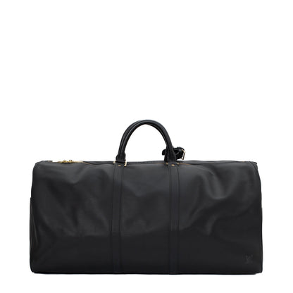 Sac Keepall 45 Vintage en cuir épi noir