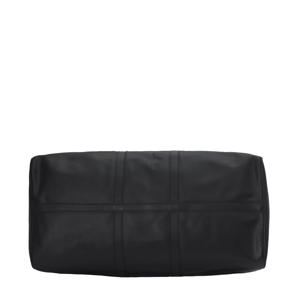 Sac Keepall 45 Vintage en cuir épi noir