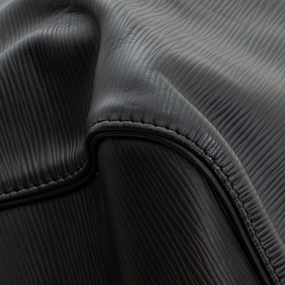 Sac Keepall 45 Vintage en cuir épi noir