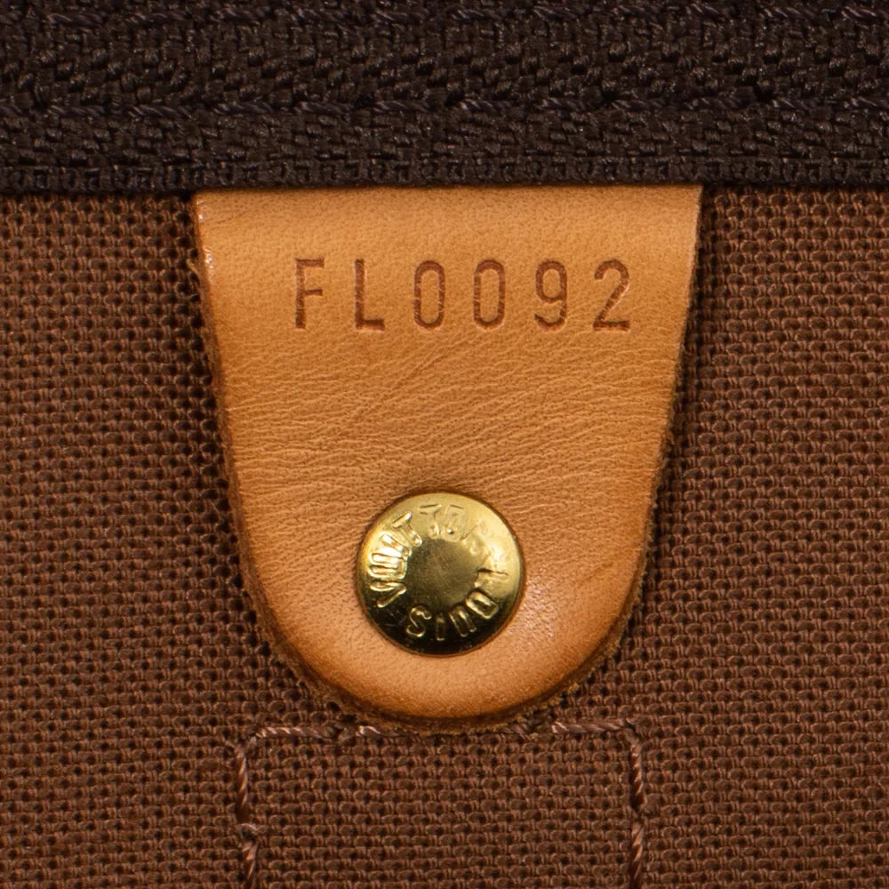Sac Keepall 50 Vintage en toile monogram marron