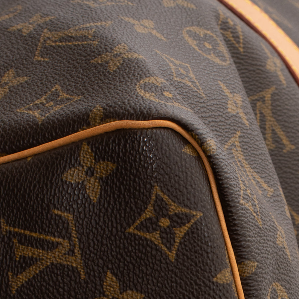 Sac Keepall 50 Vintage en toile monogram marron