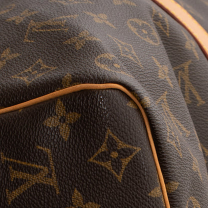 Sac Keepall 50 Vintage en toile monogram marron