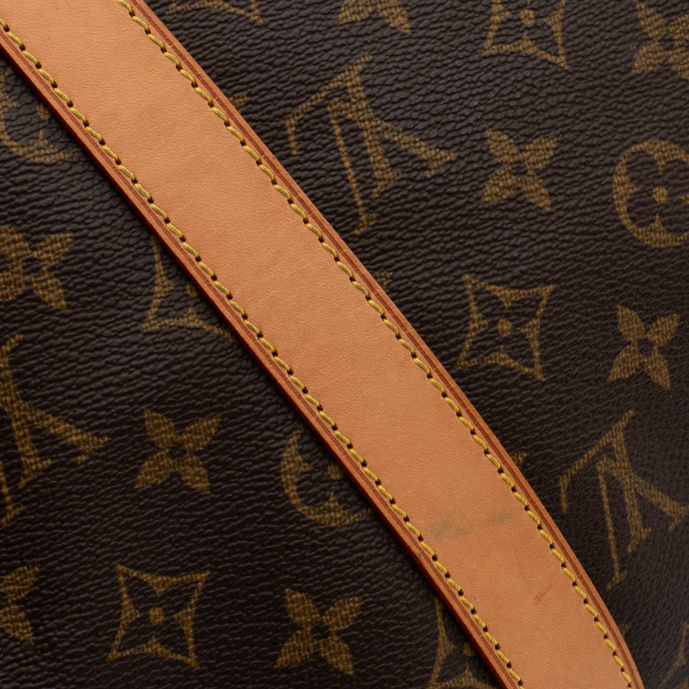 Sac Keepall 50 Vintage en toile monogram marron