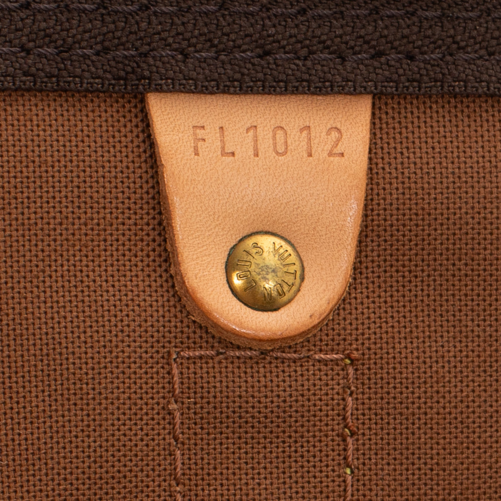 Sac Keepall 50 Vintage en toile monogram marron