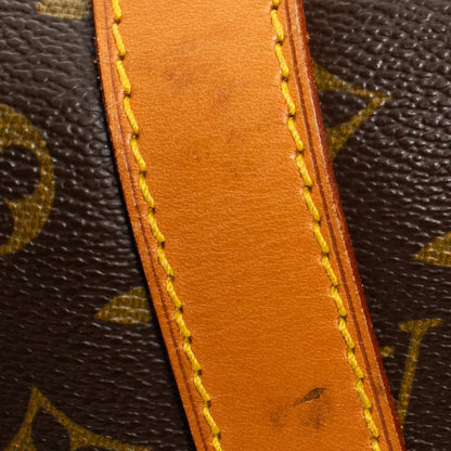 Sac Keepall 55 Vintage en toile monogram marron