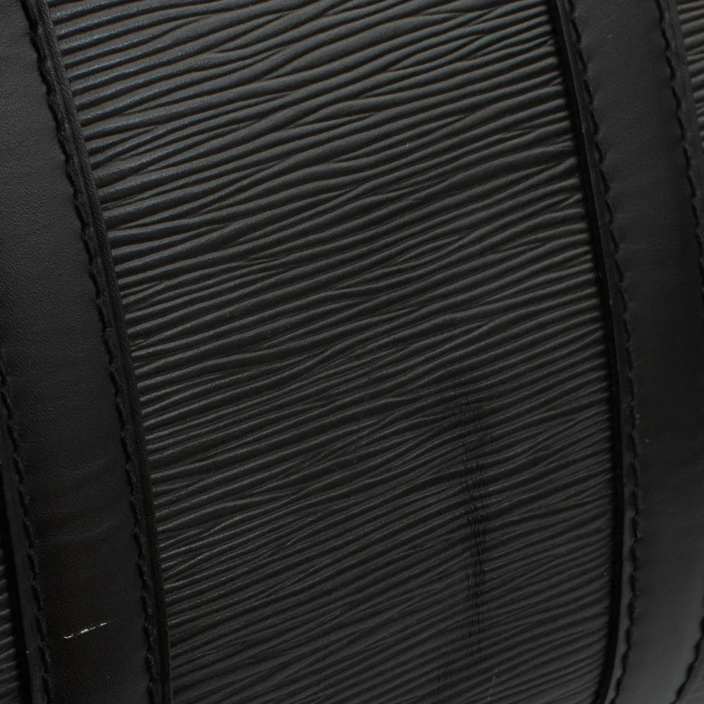 Sac Keepall 45 Vintage en cuir épi noir
