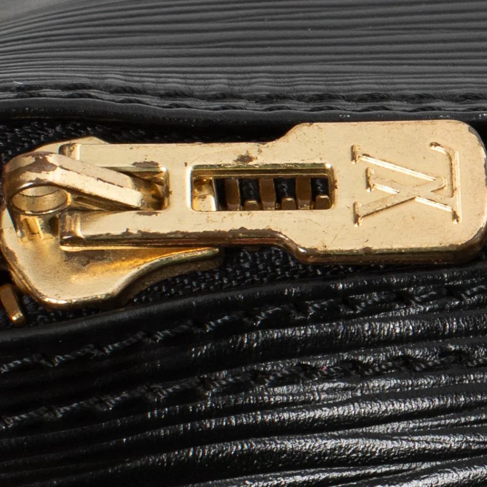 Sac Keepall 45 Vintage en cuir épi noir