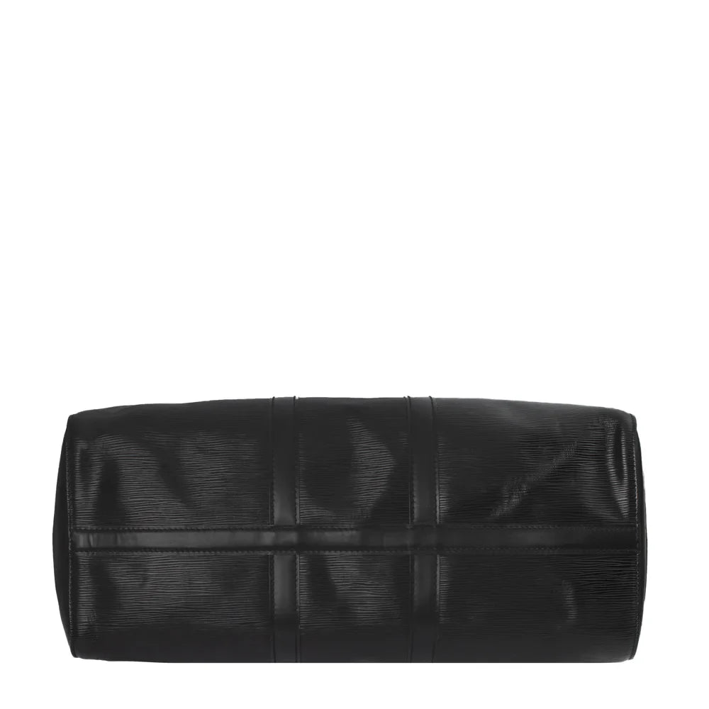 Sac Keepall 45 Vintage en cuir épi noir