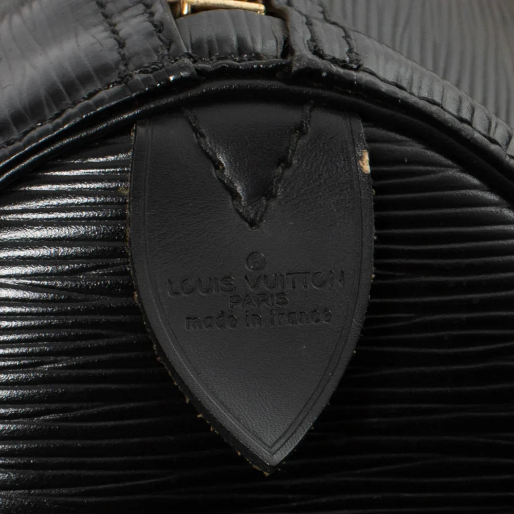 Sac Keepall 45 Vintage en cuir épi noir