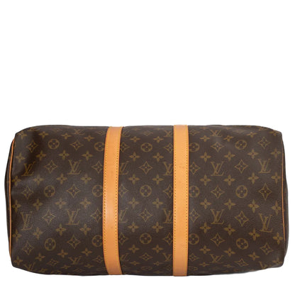 Sac Keepall 60 Vintage en toile monogram marron