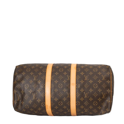 Sac Keepall 45 Vintage en toile monogram marron