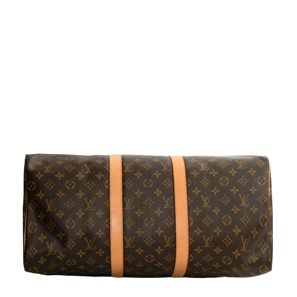 Sac Keepall 50 Vintage en toile monogram marron