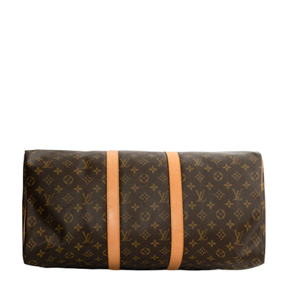 Sac Keepall 50 Vintage en toile monogram marron
