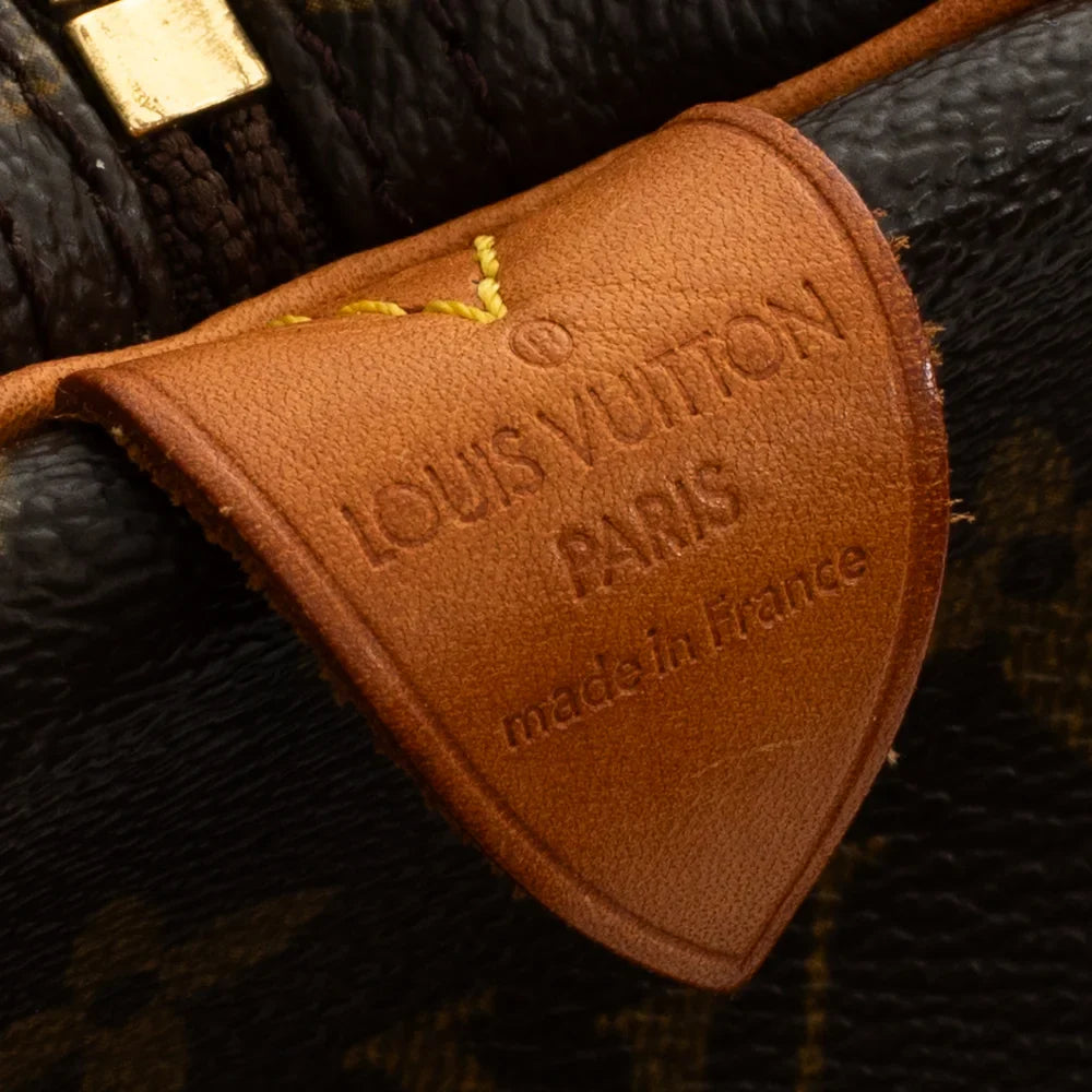 Sac Keepall 50 Vintage en toile monogram marron