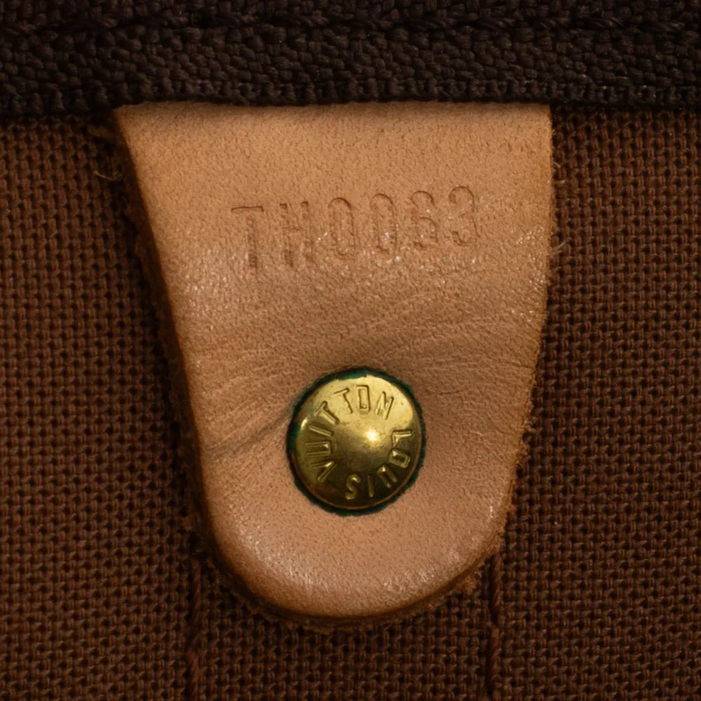 Sac Keepall 50 Vintage en toile monogram marron