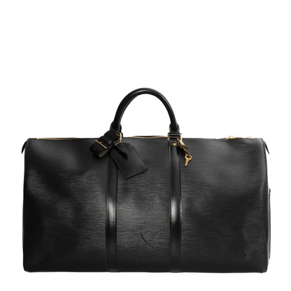 Sac Keepall 50 Vintage en cuir épi noir
