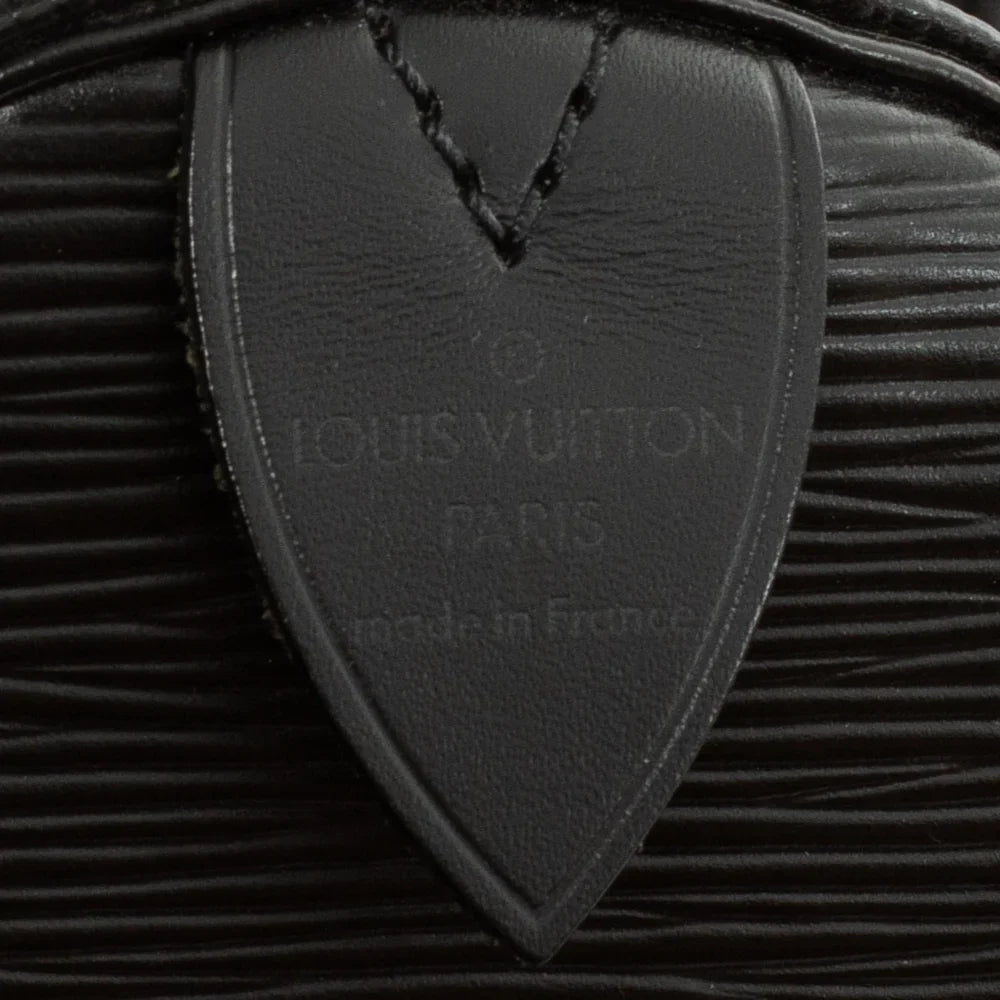 Sac Keepall 50 Vintage en cuir épi noir