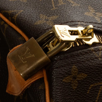 Sac Keepall 55 Vintage en toile monogram marron