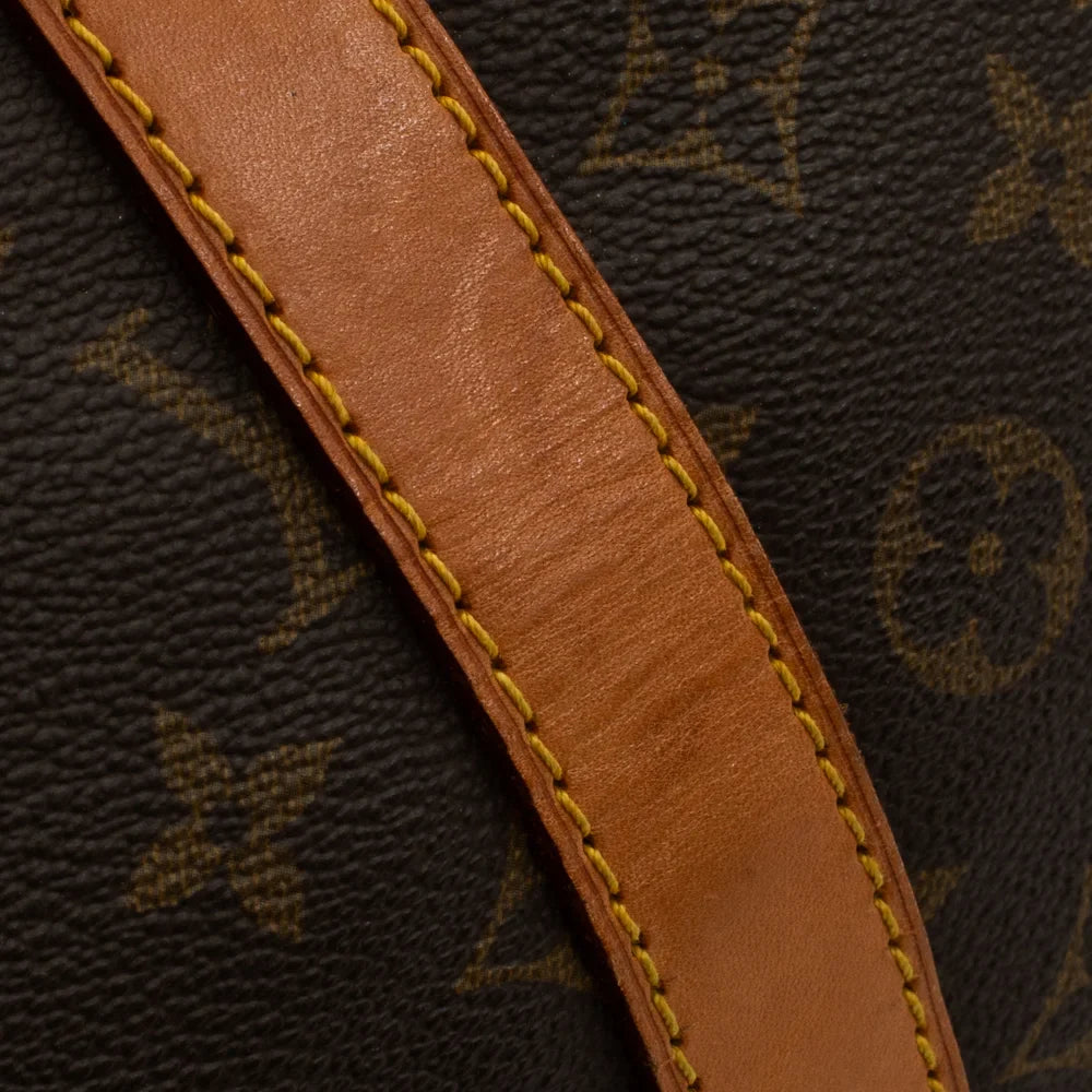 Sac Keepall 55 Vintage en toile monogram marron