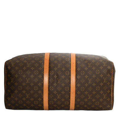 Sac Keepall 55 Vintage en toile monogram marron