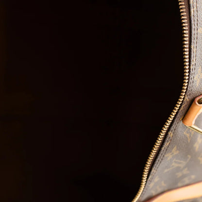 Sac Keepall 55 Vintage en toile monogram marron