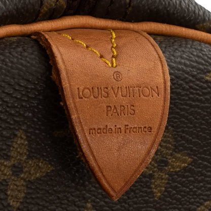 Sac Keepall 55 Vintage en toile monogram marron
