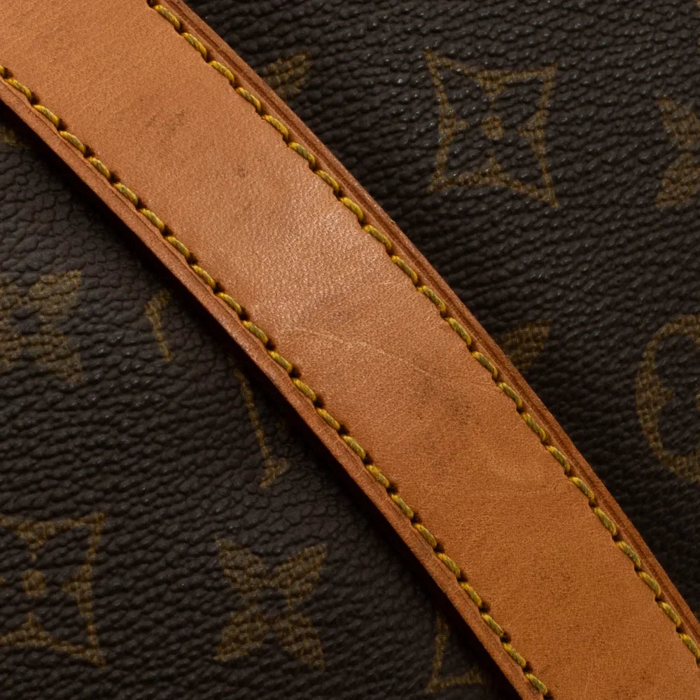 Sac Keepall 55 Vintage en toile monogram marron