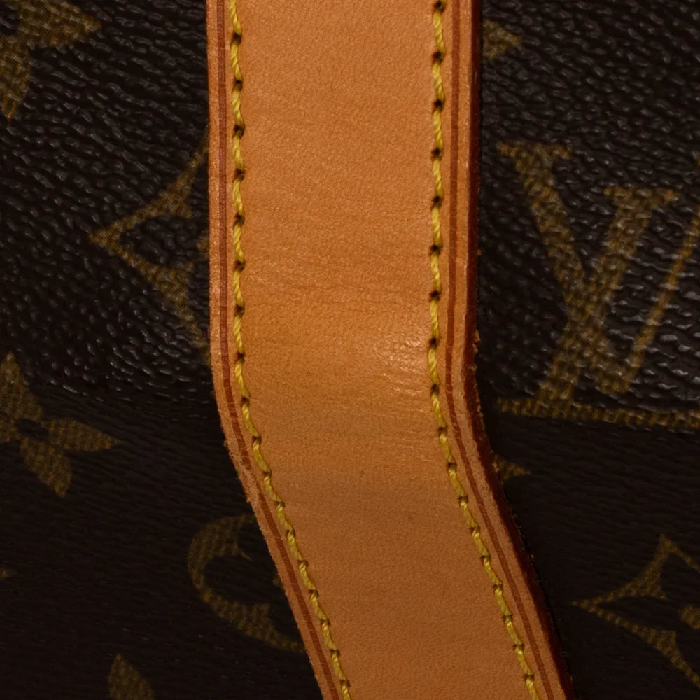 Sac Keepall 50 Vintage en toile monogram marron