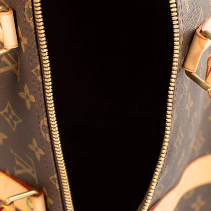 Sac Keepall 50 Vintage en toile monogram marron