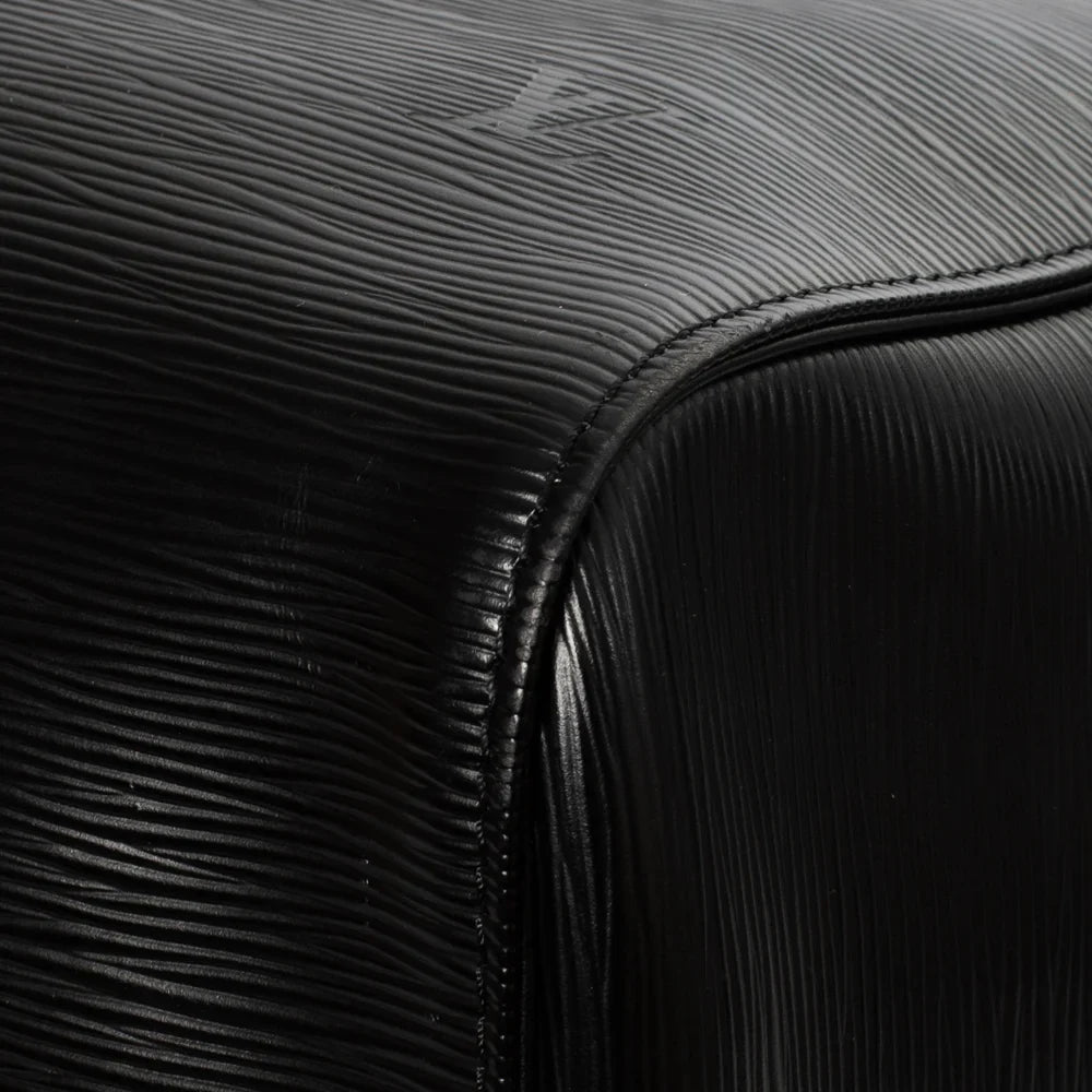 Sac Keepall 50 Vintage en cuir épi noir