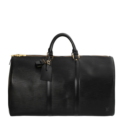 Sac Keepall 50 Vintage en cuir épi noir