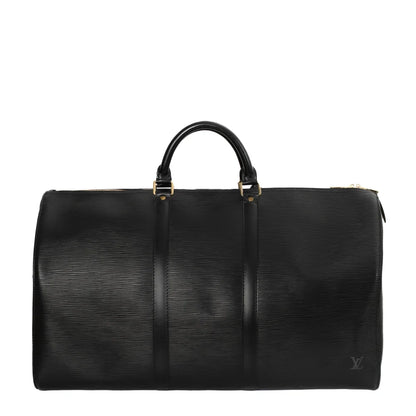 Sac Keepall 50 Vintage en cuir épi noir