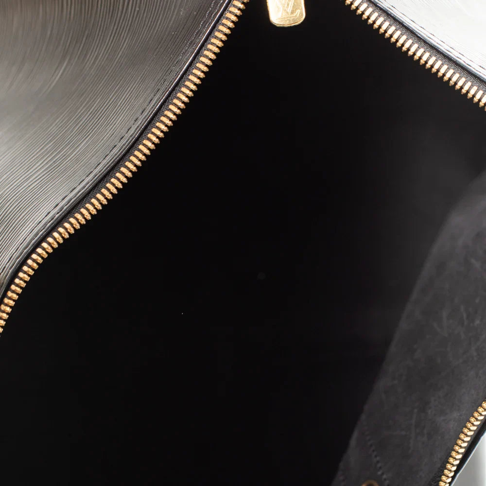 Sac Keepall 50 Vintage en cuir épi noir