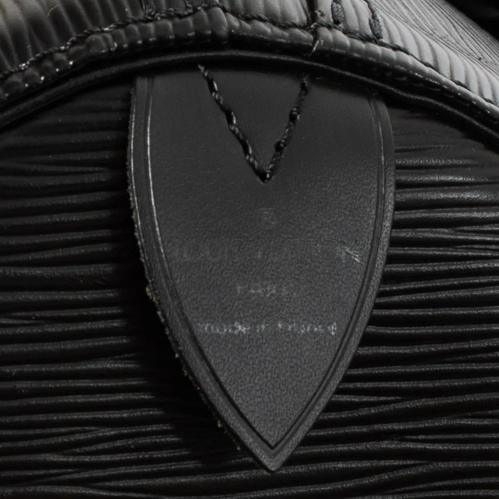 Sac Keepall 50 Vintage en cuir épi noir