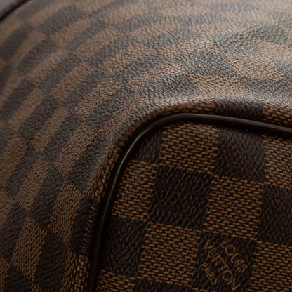Sac Keepall 55 en toile damier ébène