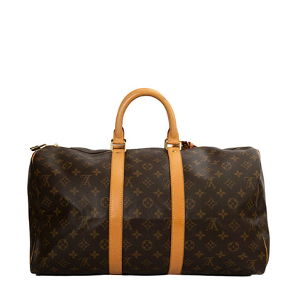 Sac Keepall 45 Vintage en toile monogram marron