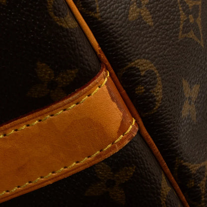 Sac Keepall 55 Vintage en toile monogram marron