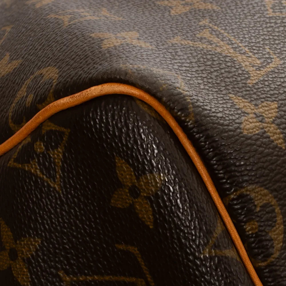 Sac Keepall 55 Vintage en toile monogram marron