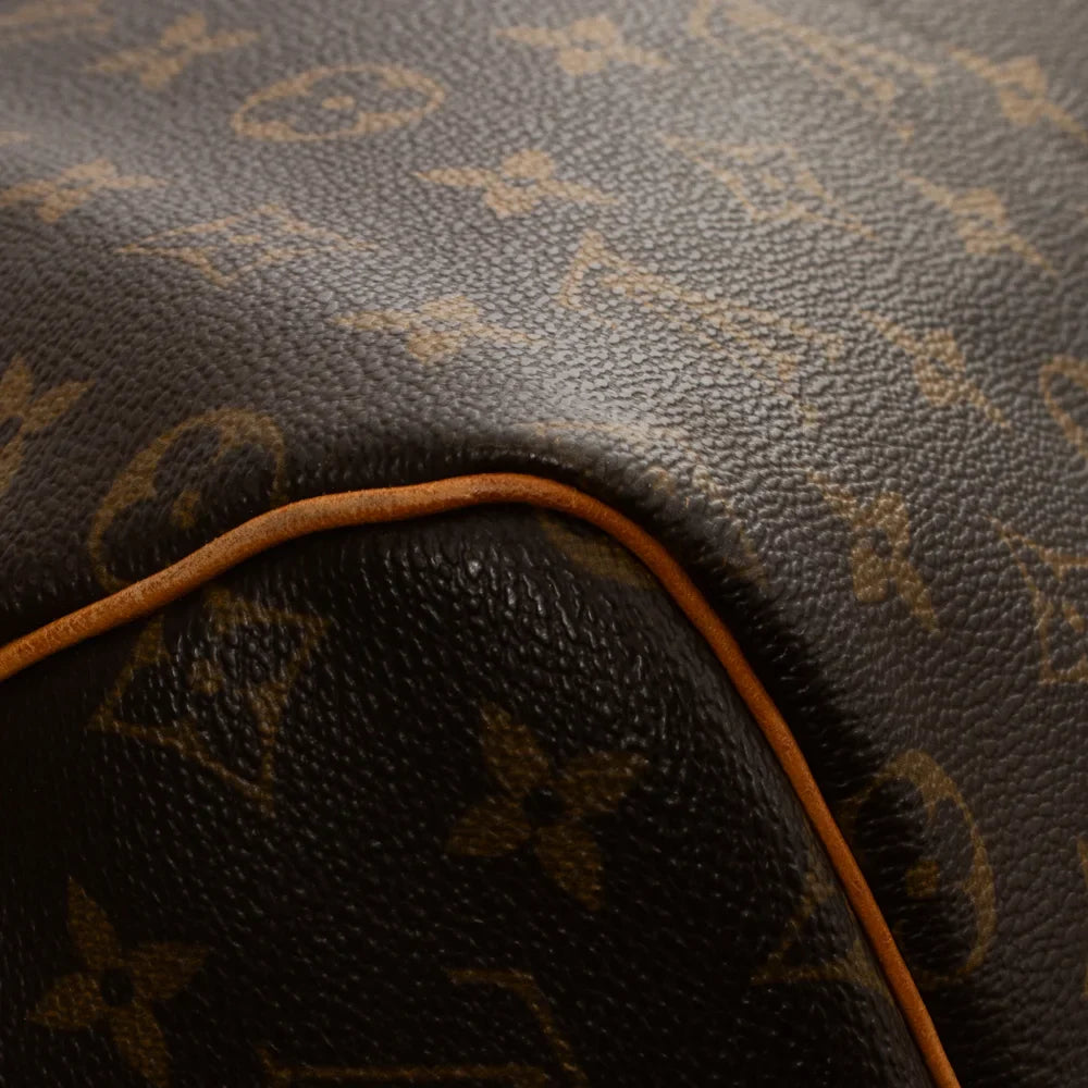 Sac Keepall 55 Vintage en toile monogram marron