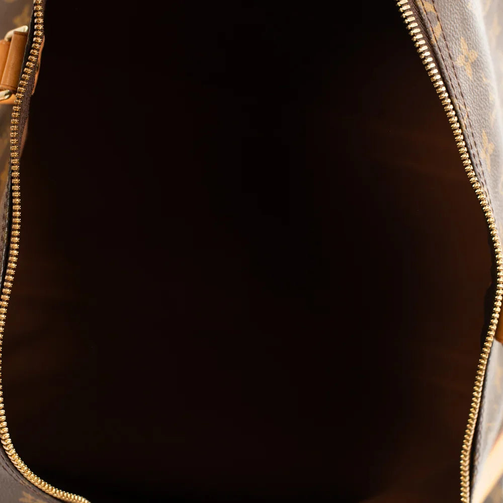 Sac Keepall 55 Vintage en toile monogram marron