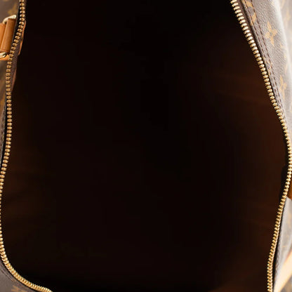 Sac Keepall 55 Vintage en toile monogram marron