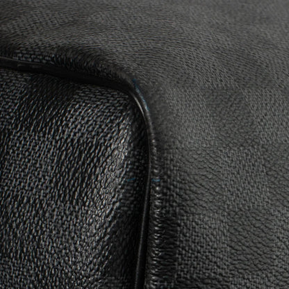Sac Keepall 55 en toile damier gris