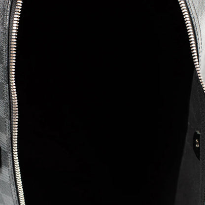 Sac Keepall 55 en toile damier gris