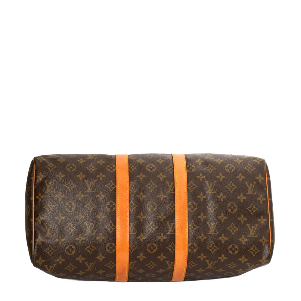 Sac Keepall 45 Vintage en toile monogram marron