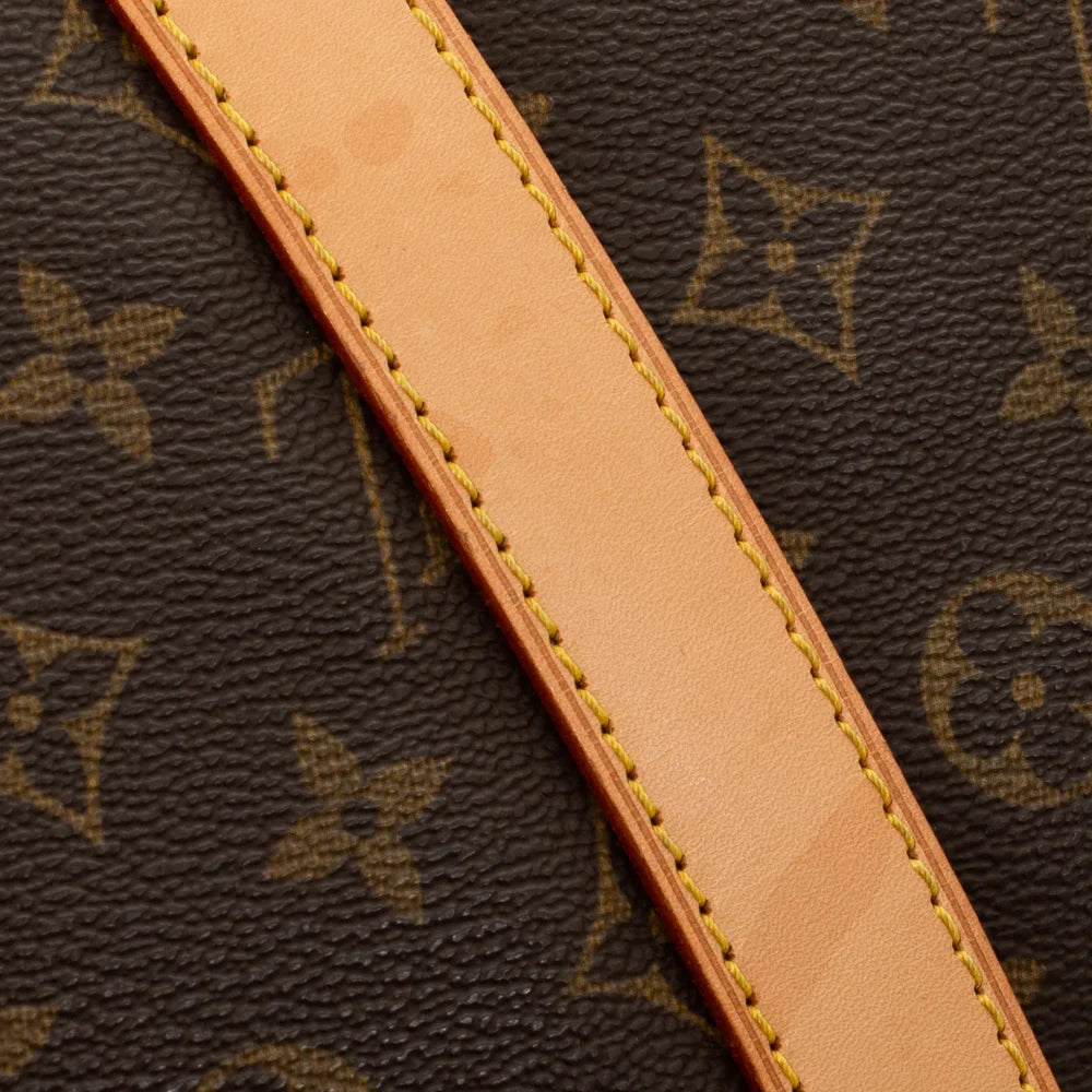 Sac Keepall 55 Vintage en toile monogram marron