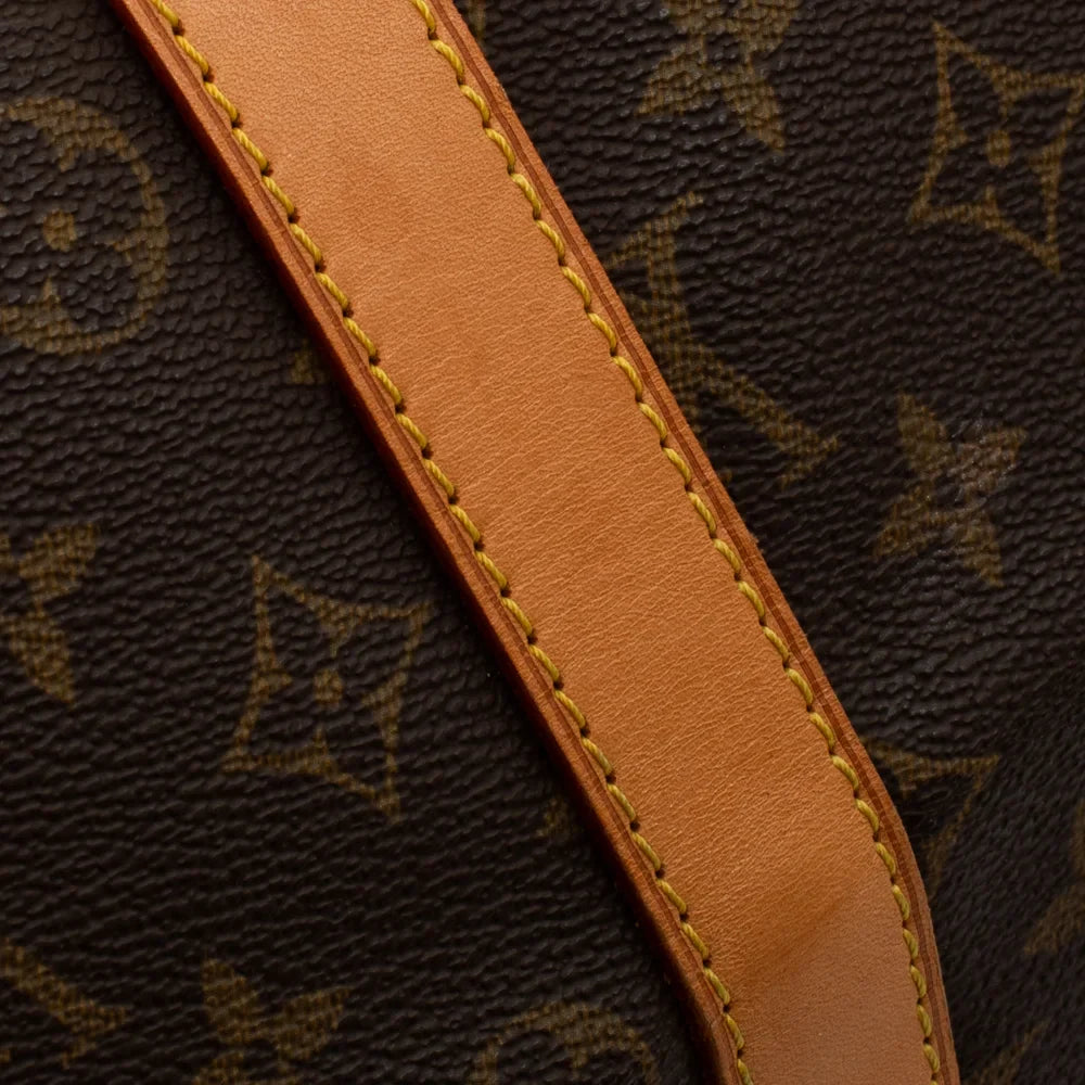Sac Keepall 55 Vintage en toile monogram marron