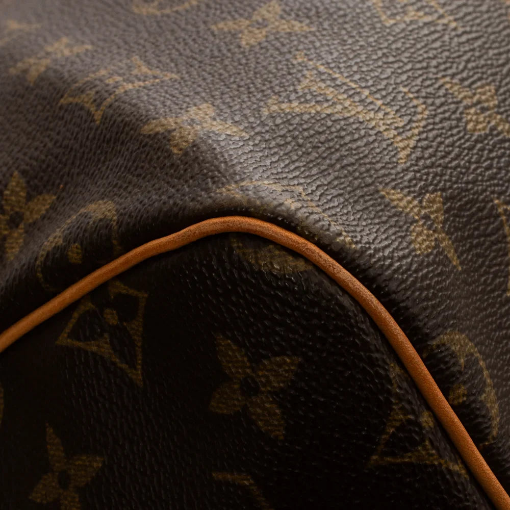 Sac Keepall 55 Vintage en toile monogram marron