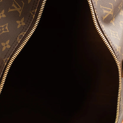 Sac Keepall 55 Vintage en toile monogram marron