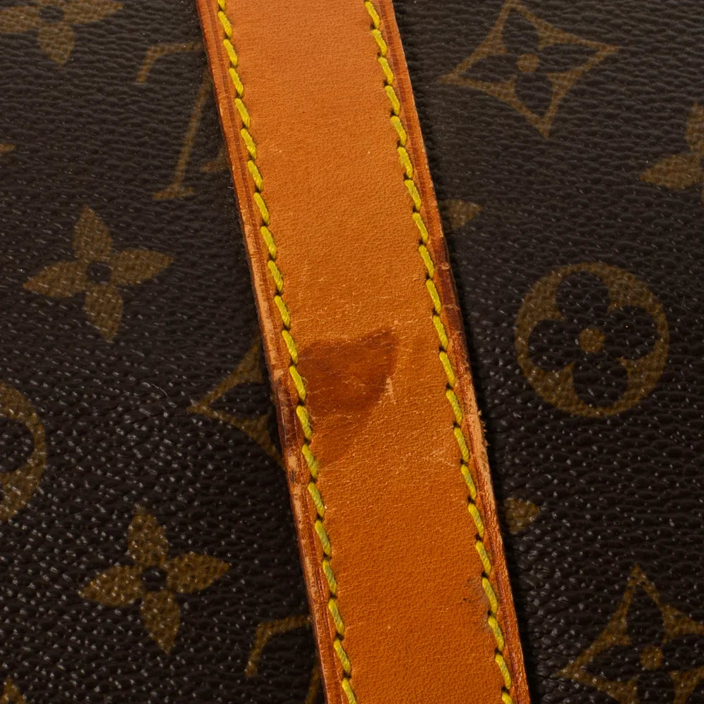 Sac Keepall 55 Vintage en toile monogram marron