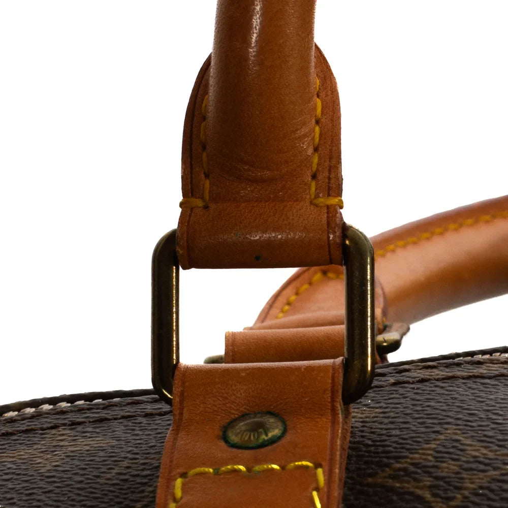 Sac Keepall 55 Vintage en toile monogram marron
